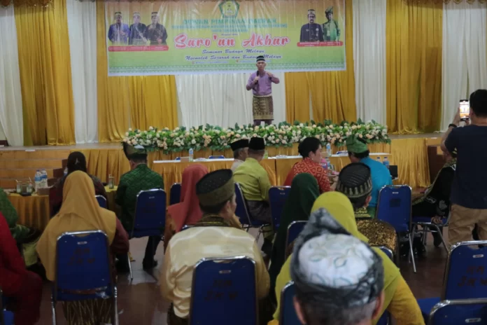 Saro'an Akbar Seminar Budaya Melayu Ini Pesan Sumastro