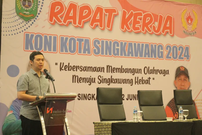 Raker KONI Kota Singkawng Tahun 2024 Dibuka Oleh Pj Sekda