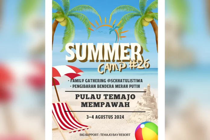 Summer Camp Khatulistiwa ke-26 di Pulau Temajo Meriahkan HUT RI ke-79