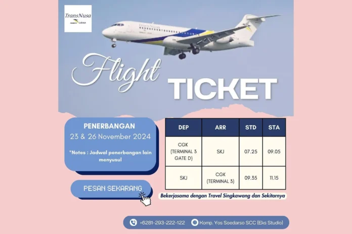 Tiket Pesawat Singkawang, Begini Cara Dapatkannya