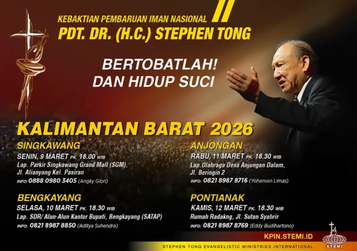 KKR Pdt Stephen Tong di Singkawang 9 Maret 2026