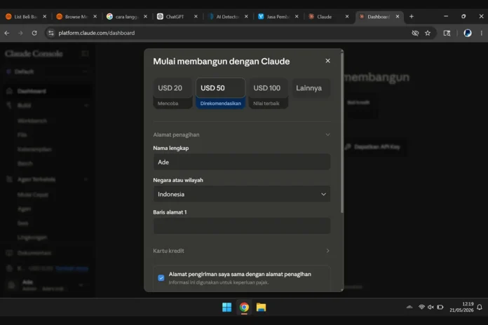 Cara Beli Credit Claude API dan Manfaatnya untuk Developer